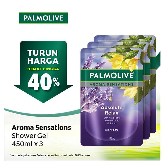 Palmolive Sabun Mandi Aroma Sensations Absolute Relax Sabun Mandi Cair, Cleansing, Melembabkan