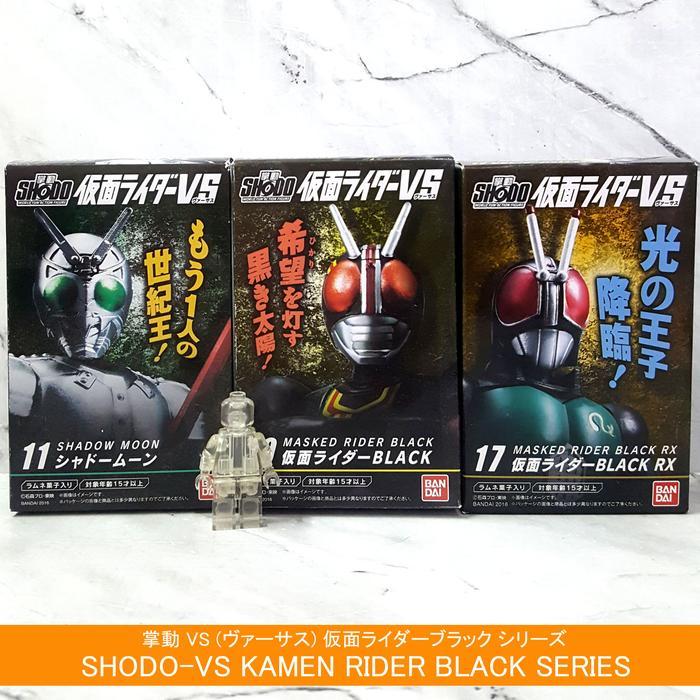 SHODO KAMEN Masked RIDER VS [BLACK Shadow Moon RX] 100mm Action Figure