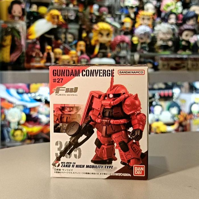 Ready BANDAI FW CONVERGE GUNDAM CHAR ZAKU II MS-06R #27