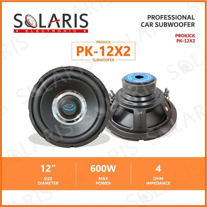 Ready Subwoofer 12 Inch 600W Double Magnet Double Coil Prokick PK-12X2 Car