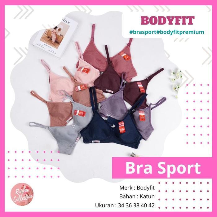 RC BH/BRA SPORT WANITA BODY FIT TANPA BUSA DAN KAWAT PREMIUM