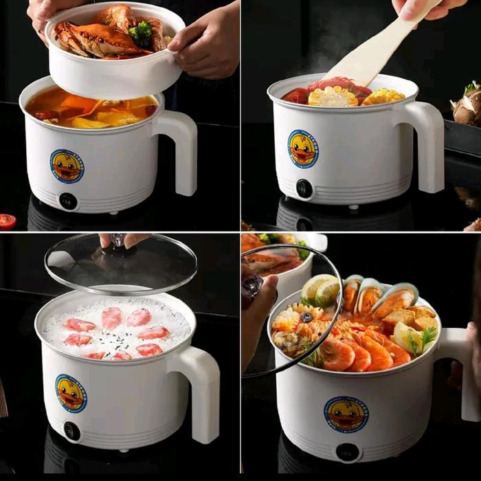 (0042)Panci Listrik Serbaguna Hemat Listrik 470 Watt Anti Lengket / Elektrik Cooker Multifungsi