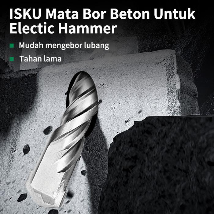 Isku Mata Bor Beton Sds Plus Mata Bor Bobok Tembok Panjang Hammer Drill Tembok Batu Beton