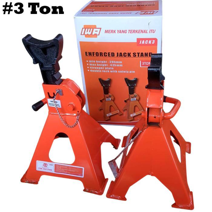 Terlaris jack stand mobil 3 ton - 2 pcs Car 3000Kg Murah