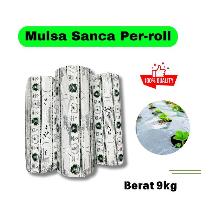 Mulsa Sanca Hitam Perak 1 Roll 9Kg / Plastik Mulsa Hitam Perak / Mulsa Perak / Mulsa Silver /