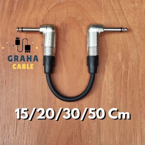 Kabel Jumper Efek Gitar Jack Akai Mono 15/20/30/50 Cm