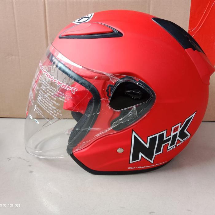 Helm Nhk R6 Polos Merah Dof