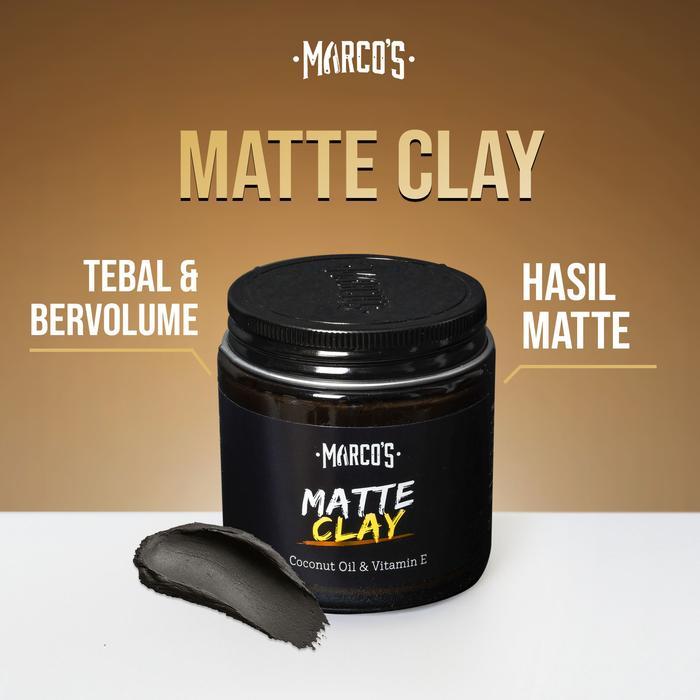 Marcos Matte Clay Hair Pomade Clay Based Pomade
