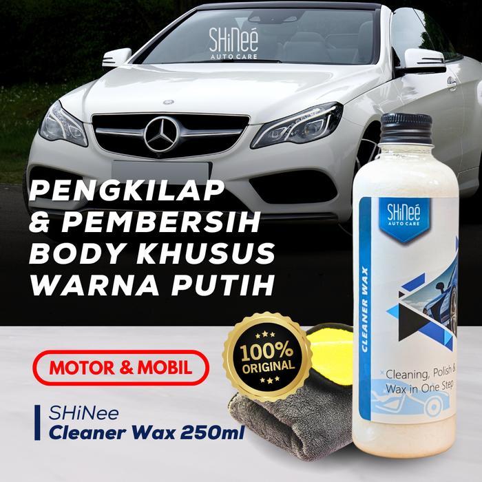 Cleaner Wax Shinee Poles Body Mobil Penghilang Baret Wax Pengkilap Mobil Putih