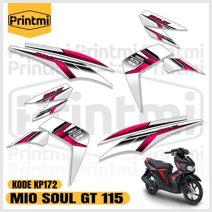 Striping Sticker Motor Mio Soul Gt 115 2012-2015 Variasi Racing Yamaha Modifikasi Simple List Kece