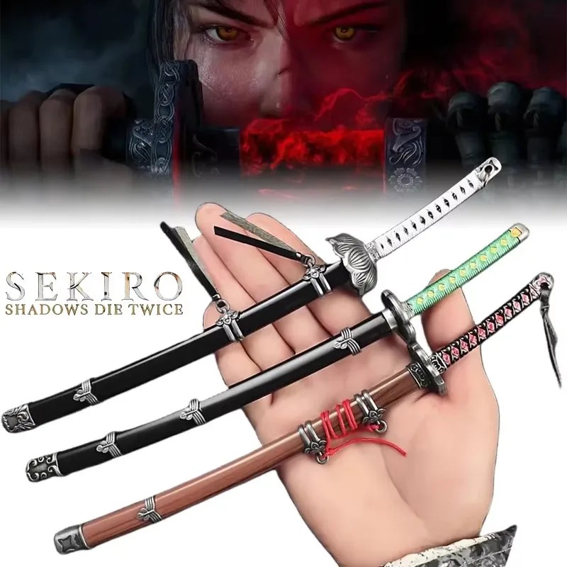 PROMO   10inch Sekiro Wolf Katana Sword Mini Anime Ninja Knife Real Size Japanese Katana Sekiro Meta