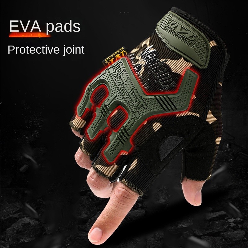 Popular Tactical Gloves Half Finger Special Forces Outdoor Mountaineering Riding Protection Men Half