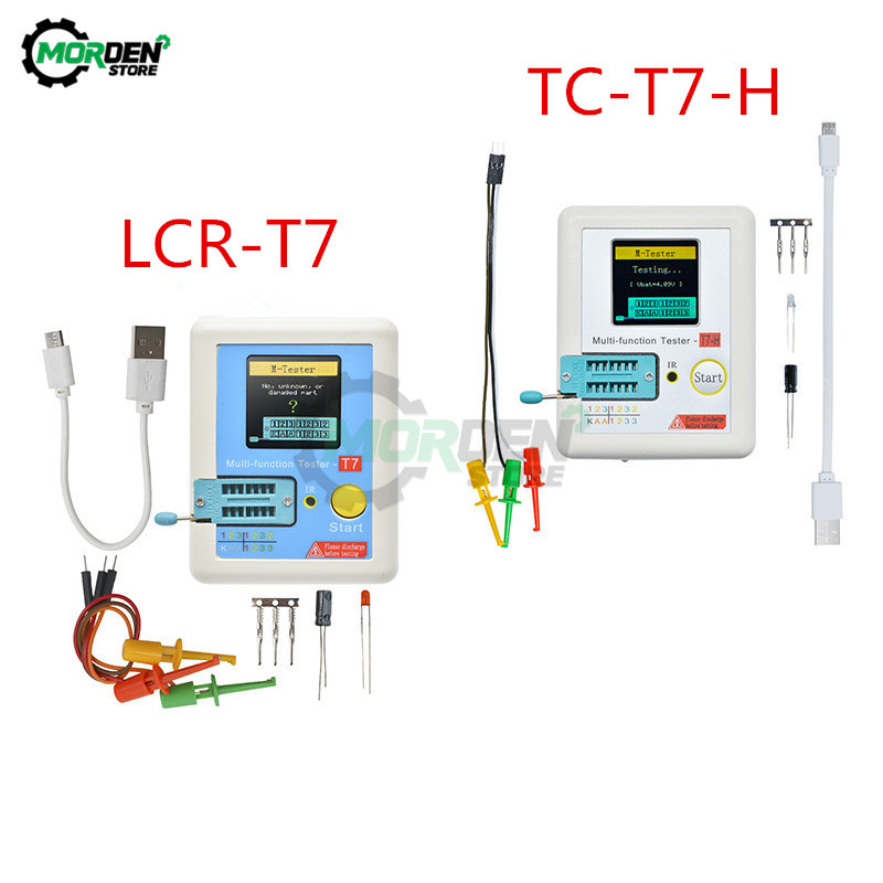 BELI SEKARANG LCR-T7 TC-T7-H LCR-TC1 Multifunctional Diode Triode Capacitance Meter ESR TFT Backligh