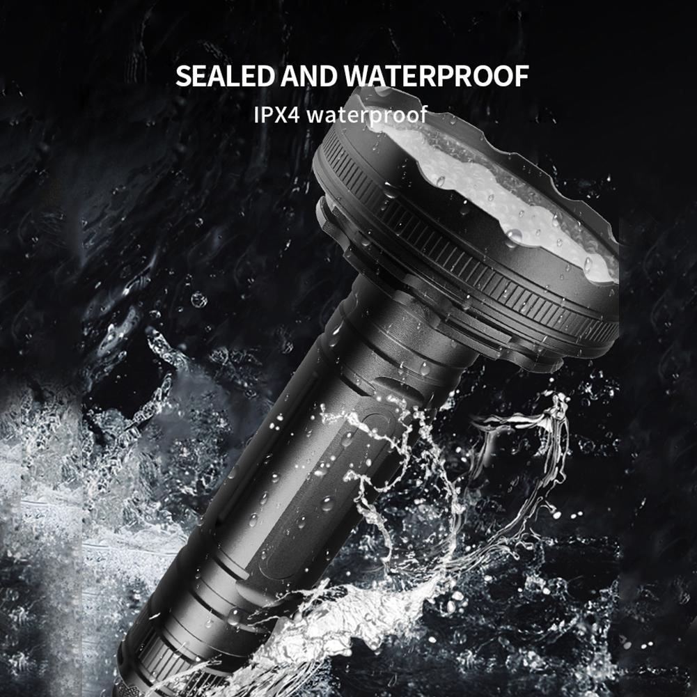 Waterproof Portable 128 LED UV Inspection Torch Multifunctional 395nm Flashlight Self Defense UV Fla