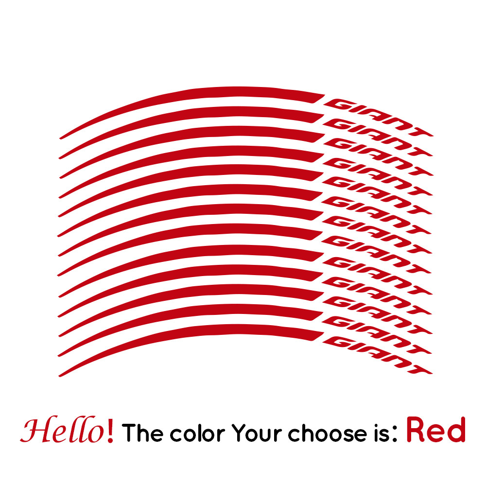 26" 27.5" 29" Giant Cycling Wheels Sticker Bike Rim Decor inch Vinyl Stickers Giant Bicycle Wheel