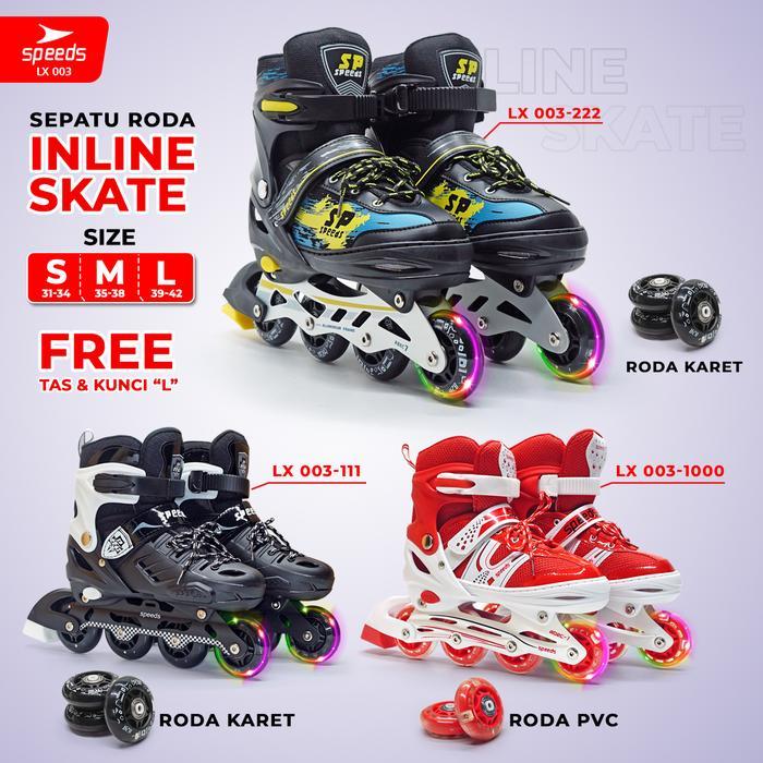 SEPATU RODA ANAK POWER KING INLINE RODA FULL KARET 666 BARANG IMPOR