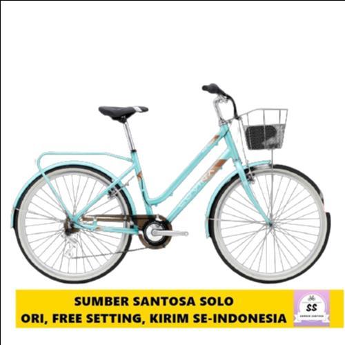 SEPEDA MINI CITY BIKE POLYGON LOVINA 26 INCH TOSCA GREEN