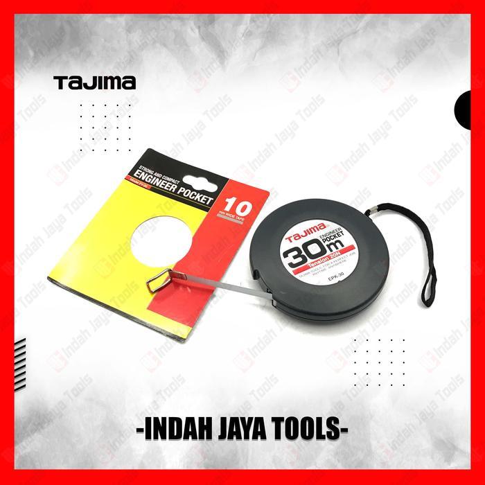 TAJIMA Meteran Engineer Pocket 20 30 Meter - Roll Meter Flexible Steel Besi Polyester