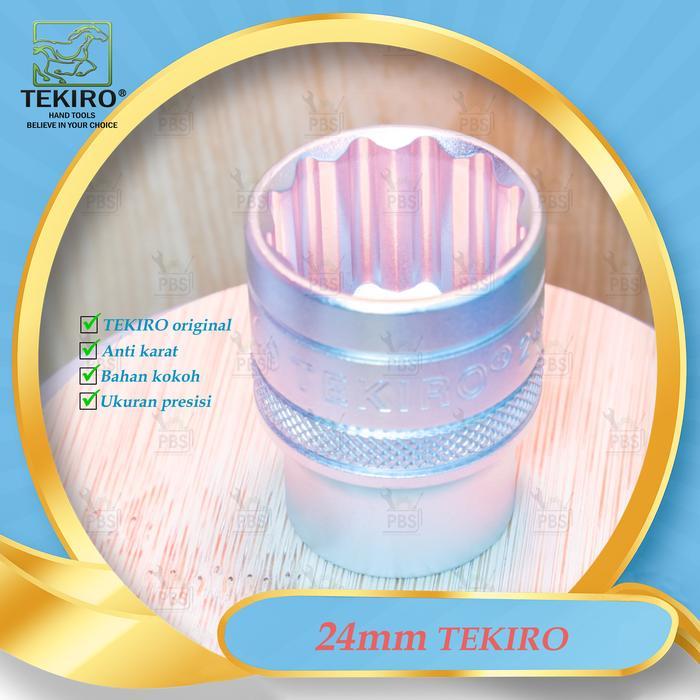 Mata kunci sock TEKIRO 24mm 1/2" 12PT . Mata kunci shock tekiro 24 mm