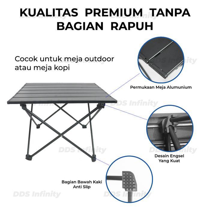 Meja Lipat Outdoor Aluminium Meja Lipat Camping Meja Lipat Portable