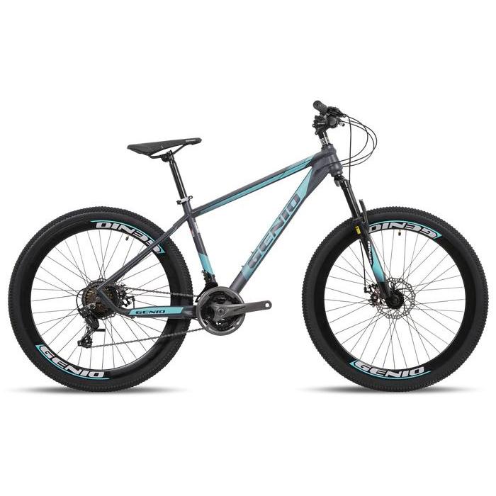 Sepeda Gunung 27.5 inch MTB Genio M-349 Hi-Teen Steel 24 speed Garansi