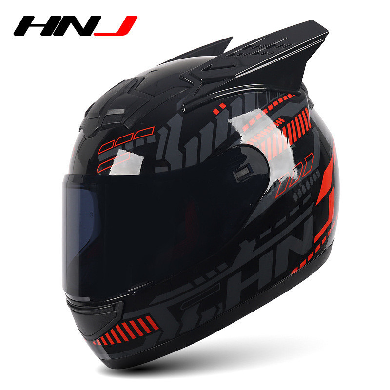 2 Gifts Hnj Full Face Motorcycle Helmet Women Moto Helmet Moto Helmet Personality Motor Moto Helmet