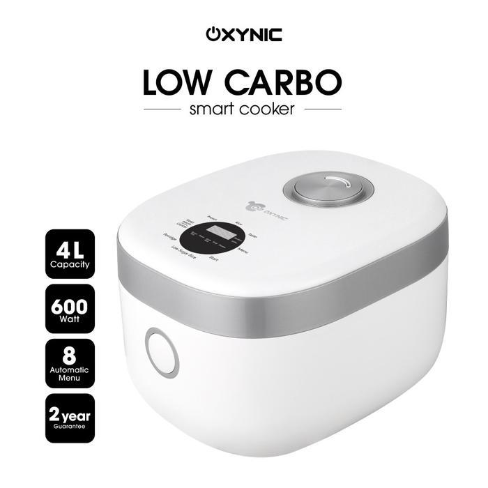 Oxynic Smart Cooker-Low Carbo | 4L-600Watt | Touchscreen | Rice Cooker
