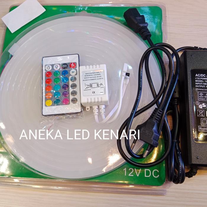 LAMPU NEON FLEX 12V LED STRIP SELANG FLEXIBLE NEONFLEX RGB WARNA WARNI