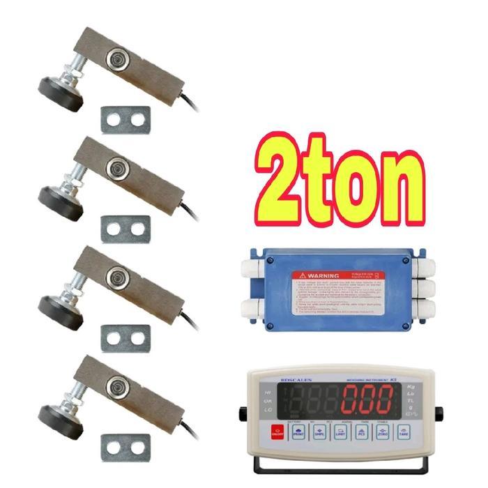(Os) Top Loadcell Timbangan Lantai 2Ton/2000Kg Sensor Timbangan Floor Scale 2 Ton