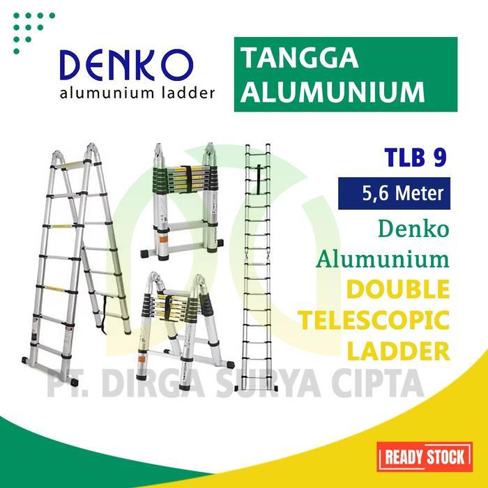 tangga double teleskopik denko 5,6 meter