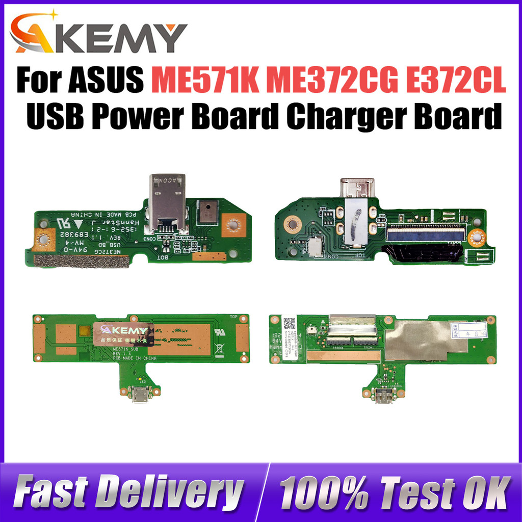 For Asus Me571K Me372Cg E372Cl Laptop Usb Power Board Charger Board 14010-00330800 100% Tested Fast