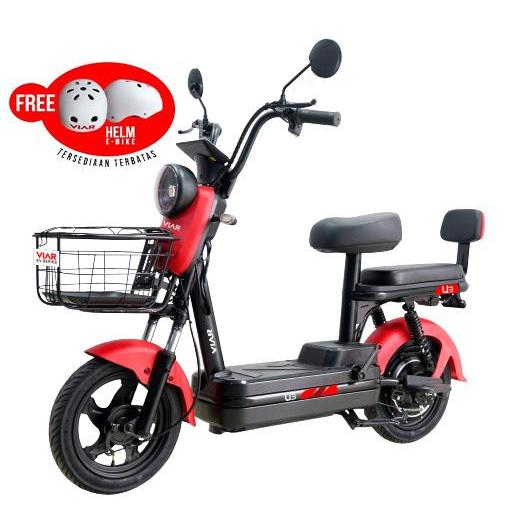 SEPEDA LISTRIK VIAR U3 FREE 1 HELM [JABODETABEK]