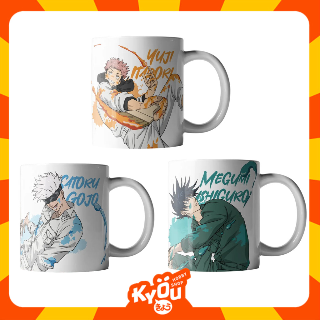 Itadori Yuji - Kugisaki Nobara - Gojo Satoru - Megumi Graffiti Style Series Mug - Jujutsu Kaisen