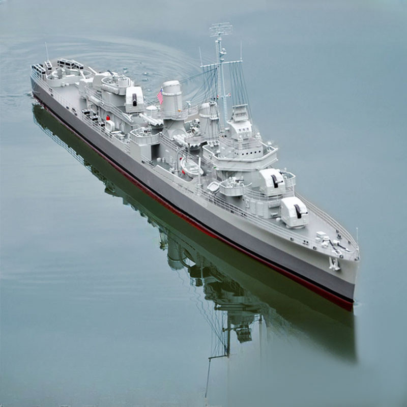 RC Fletcher Class Destroyer Model 1/72 RC Electric Ship Finished Toy Boat Gift Fiberglass Hull