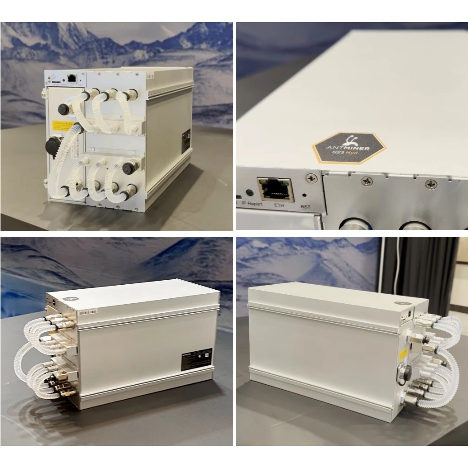 Antminer S23 Hydro 580T 5510W 9.5W/J Bitmain SHA-256 Bitcoin Mining S23 with Water Mining Cabinet