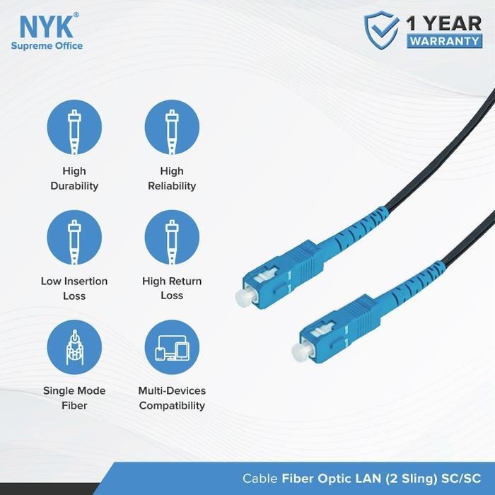 KABEL FIBER OPTIK 1 CORE 2 SELING 300 M UPC KABEL LAN SINGLE CORE