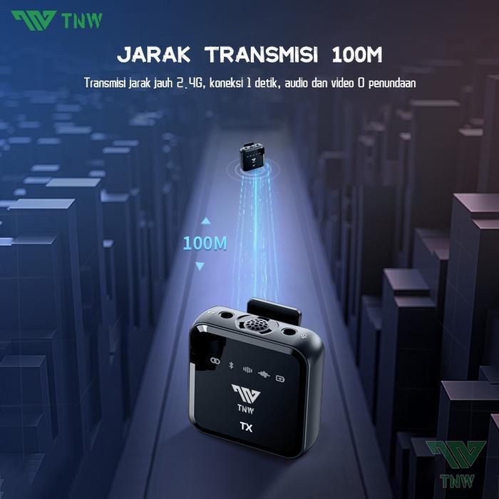 Best Seller Tnw N8/N9 Wireless Microphone Lavalier Mikrofon Clip On Mic Lapel Microphone Untuk