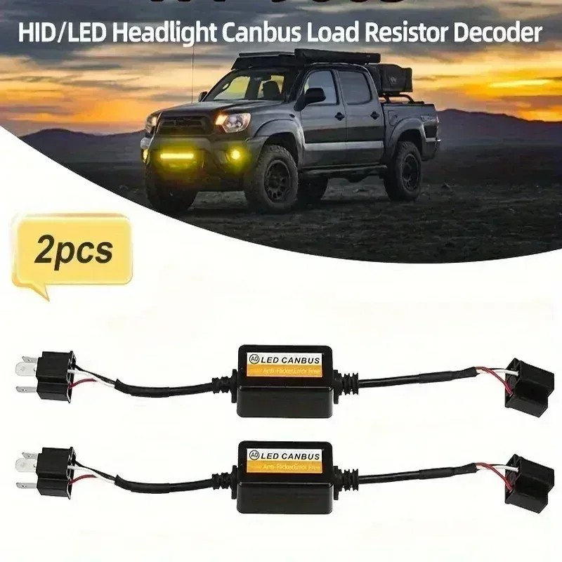 New 1/4Pcs H1/H4/H7/H11/9005/9006 Automot Led Deer Black Anti-Flicker Led Canbus Deer Fault