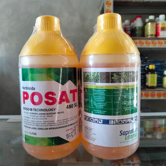 HERBISIDA POSAT 480 SL 1 LITER OBAT RUMPUT LIAR MATI SAMPAI AKAR