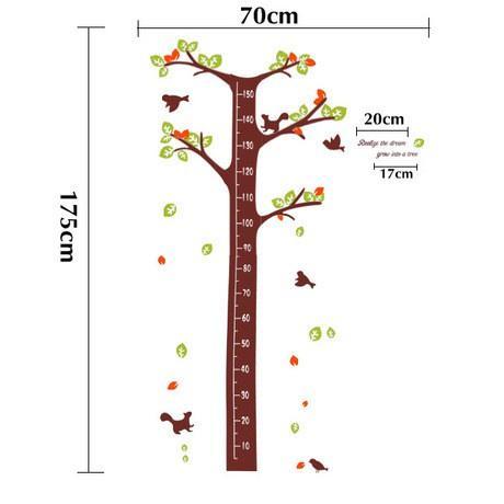 Juragan WALL STICKER PENGUKUR TINGGI BADAN POHON TREE GROW UP STIKER DINDING Wallsticker