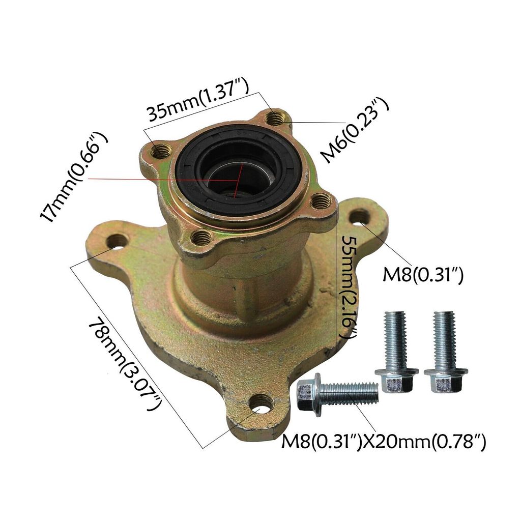 Steering Wheel Gear Rack Pinion Disc Brake Caliper Spindle Hub Go Kart ATV 110CC go kart axle kit