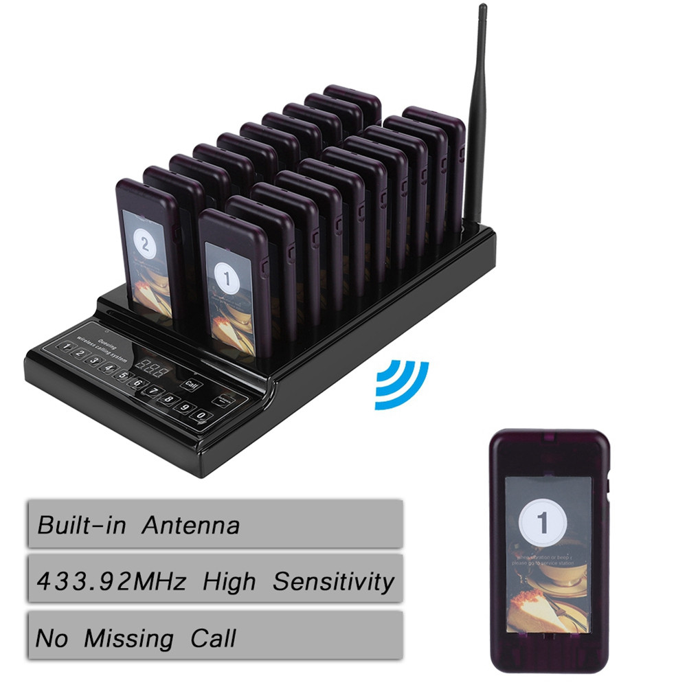 20 Channels Pager Wireless Restaurant Calling Pager System For Restaurant pager restaurant