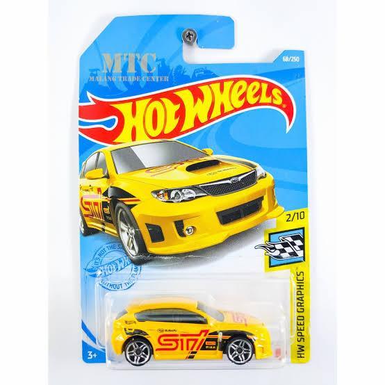 D 2021 SUBARU WRX STI KUNING HW SPEED GRAPHICS HOTWHEELS HOT WHEELS