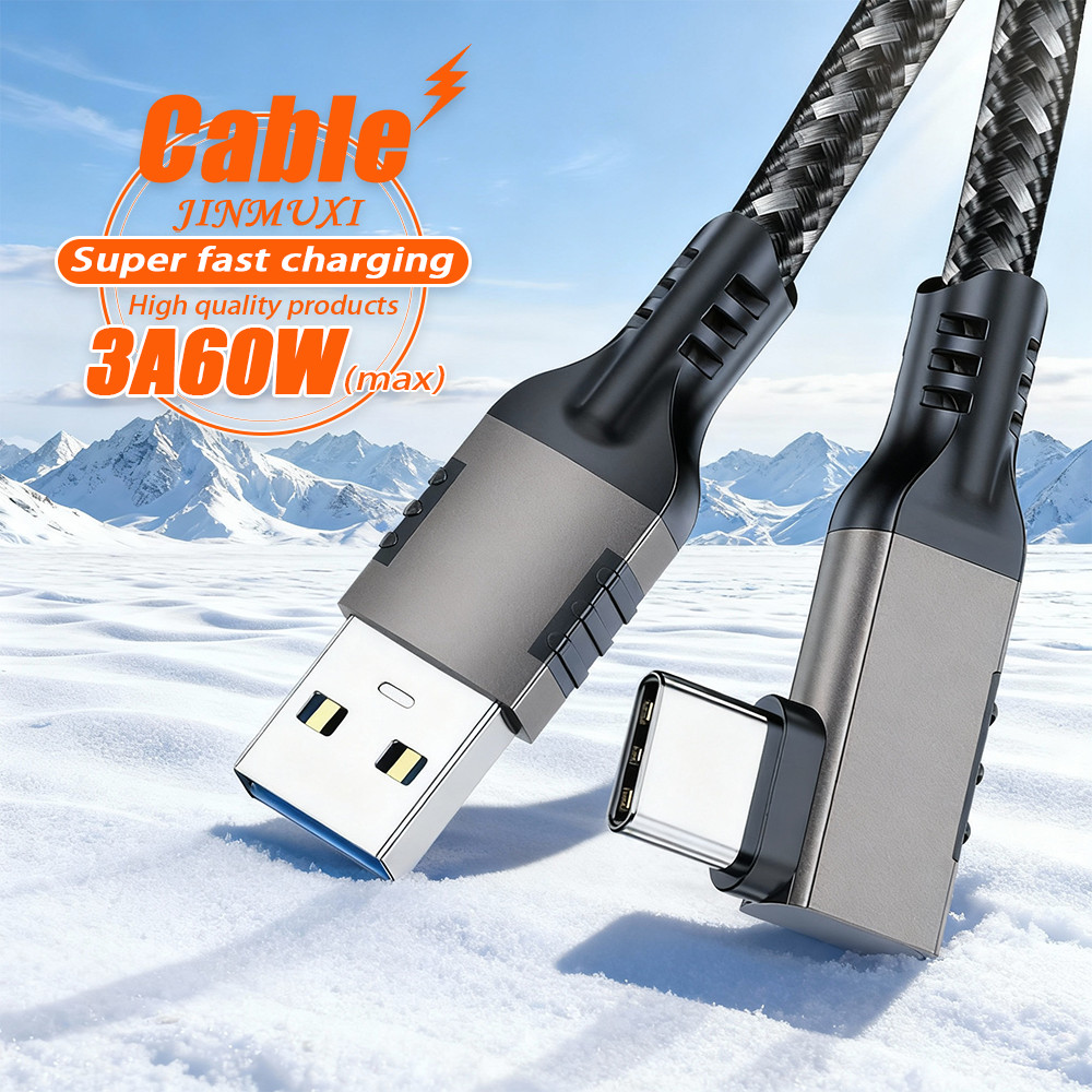 Curved USB 3.2 Type-C VR Data Cable 10Gbps High Speed for Oculus Quest 1-3 Switch Camera Laptop