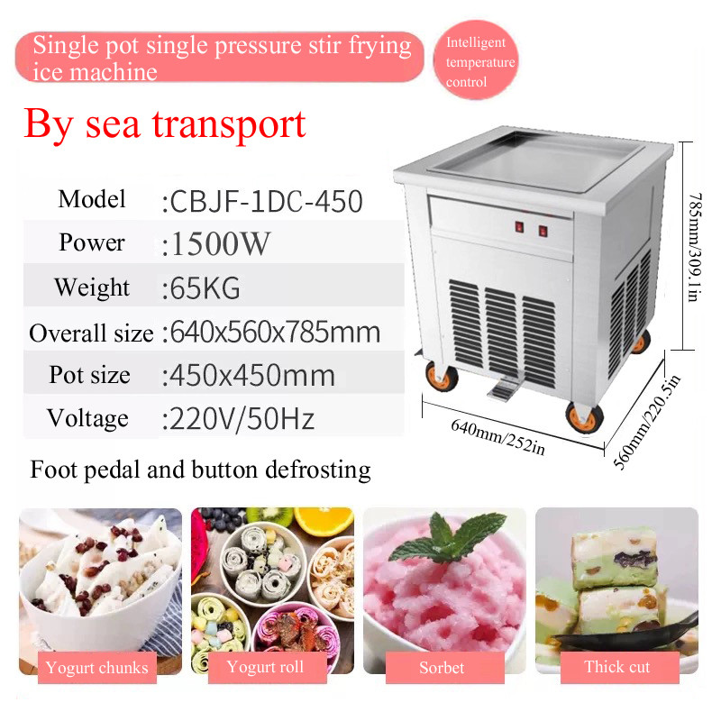 Commercial Air Cooling Icicle Filling Machine Ice Cream Brick Making Machine