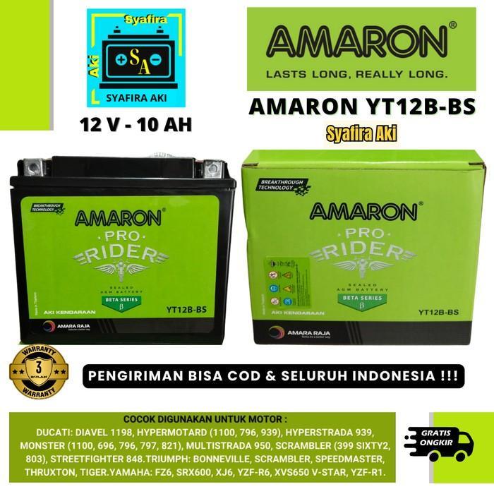 Ready Aki MOGE Ducati Multistrada, Diavel, Scrambler, Monster MBT12B4 AMARON YT12B-BS YT12BBS