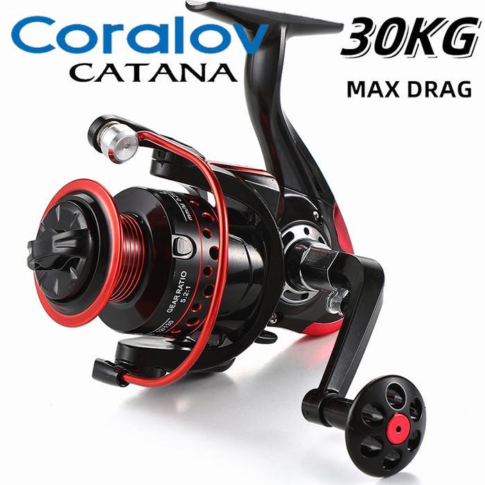 Reel Pancing Air Laut Logam Berputar Pengiriman 24 Jam Reel Pancing Reel Pancing 30KG LK2000 - 7000