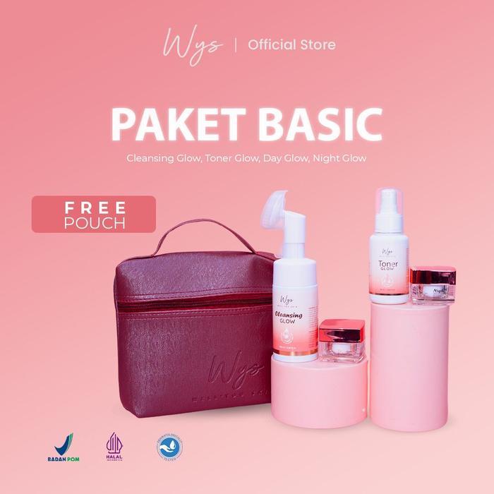 WYS - PAKET BASIC SKINCARE ISI 4 PCS (Night Cream, Day Cream, Toner, Facial Wash) PROMO SPECIAL CO