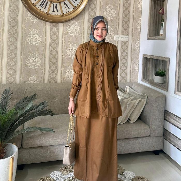 TERMURAH Stelan Baju Kerja Pemda Stelan Rok Baju Pemda Bahan Toyobo Premium Seragam Wanita Setelan