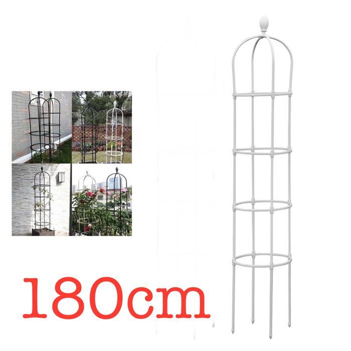 Cagak Ajir Grey 180 Cm Hiasan Tanaman Rambat Tomat Mawar Sandaran Penyangga Plant Support Tower